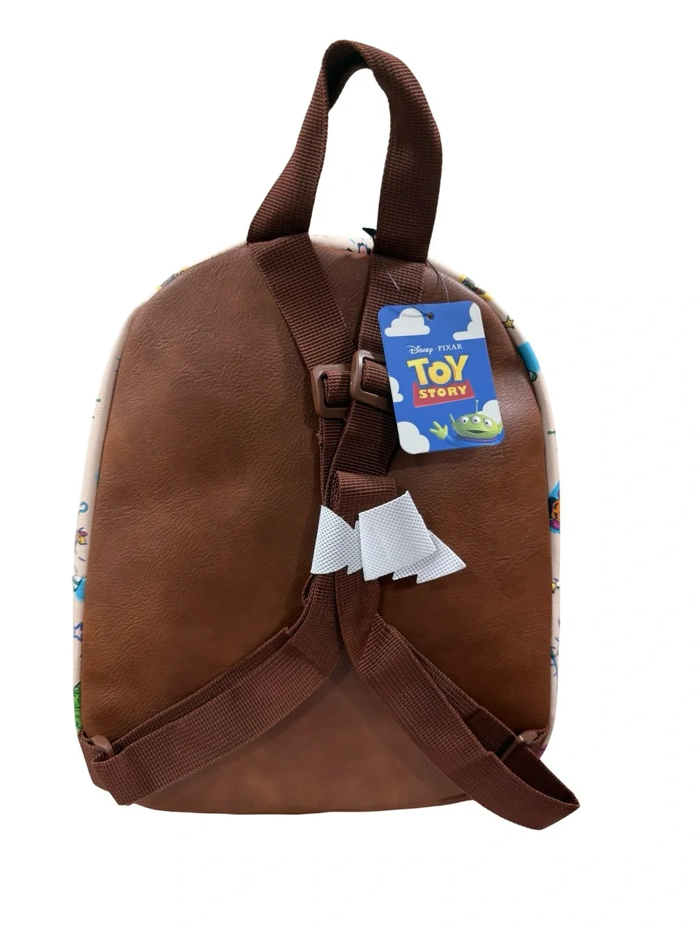 Toy Story Cream Kids Mini Backpack with Brown Trim